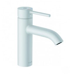 Смеситель для раковины KLUDI BOZZ WHITE однорычажный, с донным клапаном, белый матовый (382885376)