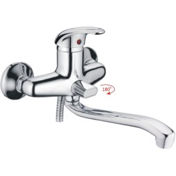 Смеситель для ванны и раковины 40к HB2203 HAIBA див корп L-нос - HB2203 