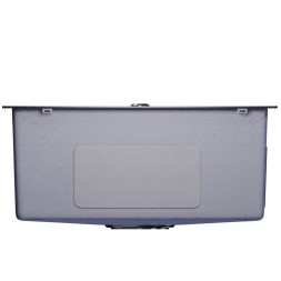 Мойка настол.монтаж 50х50 (3,0) вып 3 1/2  MIXLINE PRO 20см с сифоном (черный графит НАНО декор) - 552931