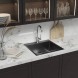 Мойка настол.монтаж 50х50 (3,0) вып 3 1/2  MIXLINE PRO 20см с сифоном (черный графит НАНО декор) - 552931 