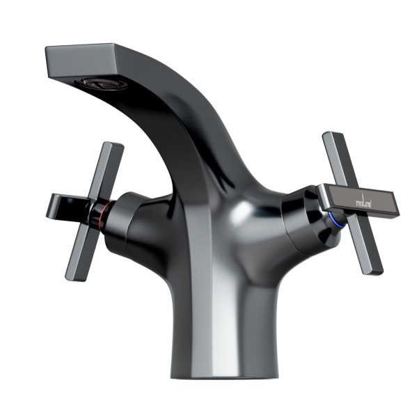 Смеситель для раковины 1/2 кер. MIXLINE ML38-04 &amp;quot;Graphite&amp;quot; ГРАФИТ - ML38-04 