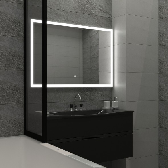 Зеркало MIXLINE &amp;quot;Норма&amp;quot; 1200*800 (ШВ) сенсорный выключатель, светодиодная подсветка - MLZ.Nom.12-8.1.2 