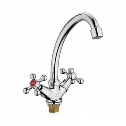 Смеситель для кухни 1/2 кер L5908 Ledeme с лат.гайкой, латунь - L5908 