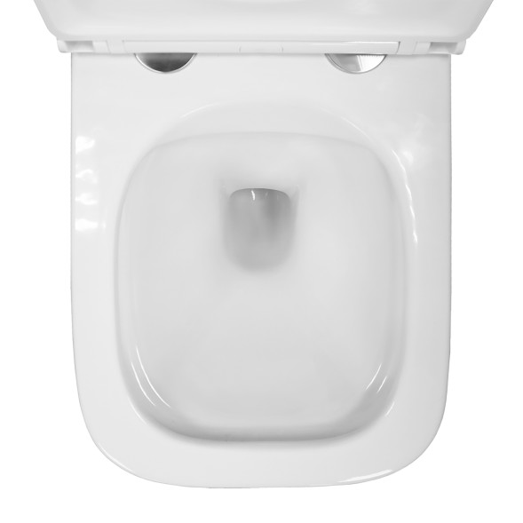 Унитаз подвесной Azario PRO 490х345х355 безободковый, в комплекте с быстросъемным сидением микролифт (PRO-002)