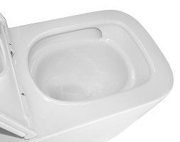 Унитаз подвесной Azario Cascad 525x345x360 безободковый, система смыва "Скрытое Торнадо", в комплекте с быстросъемным сиденьем микролифт (AZ-2303A)