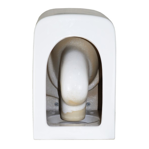 Унитаз подвесной Azario Cascad 525x345x360 безободковый, система смыва &amp;quot;Скрытое Торнадо&amp;quot;, в комплекте с быстросъемным сиденьем микролифт (AZ-2303A)