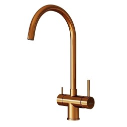 Смеситель для кухни 35k MIXLINE MLSS-0326BR трубчатый излив, подкл.к фильтру, БРОНЗА - MLSS-0326BR 