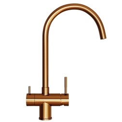 Смеситель для кухни 35k MIXLINE MLSS-0326BR трубчатый излив, подкл.к фильтру, БРОНЗА - MLSS-0326BR 