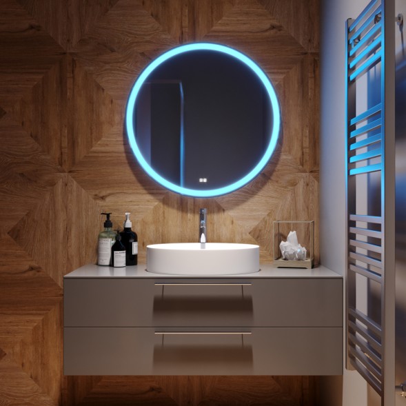 Зеркало MIXLINE &amp;quot;Перла Нео&amp;quot; RGB D770 сенсорный выключатель, МУЛЬТИ-ЦВЕТ - MLZ.Per.neo.7.1.8 