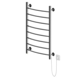 Полотенцесушитель MIXLINE CAPELLA  80х50 (кноп выключ, 340 Вт, 8 перекладин, правый) электрический - ML-556363 