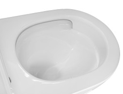 Унитаз подвесной Azario Eclat 520x365x365, безободковый, система слива "Скрытое Торнадо", с быстросъемным сидением микролифт (AZ-2381-A)