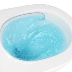 Унитаз подвесной Azario Eclat 520x365x365, безободковый, система слива "Скрытое Торнадо", с быстросъемным сидением микролифт (AZ-2381-A)