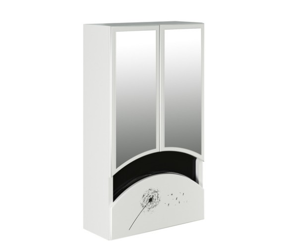 Зеркальный шкаф &amp;quot;РАДУГА-46&amp;quot; ОДУВАНЧИК белый без подсветки - 528041 