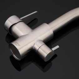 Смеситель для кухни 35к G4399 GAPPO с вых. для питьевого фильтра, нерж. сталь, САТИН - G4399 