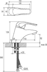 Комплект смесителей Ravak Rosa Set RS керамический картридж, хом (70508017)