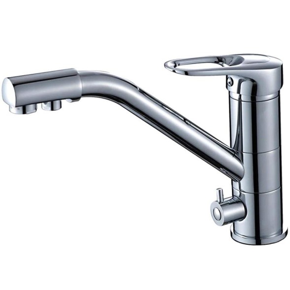 Смеситель для кухни 40к HB4304 HAIBA с/отв с вых. для питьевого фильтра п/шпильку^ - HB4304 