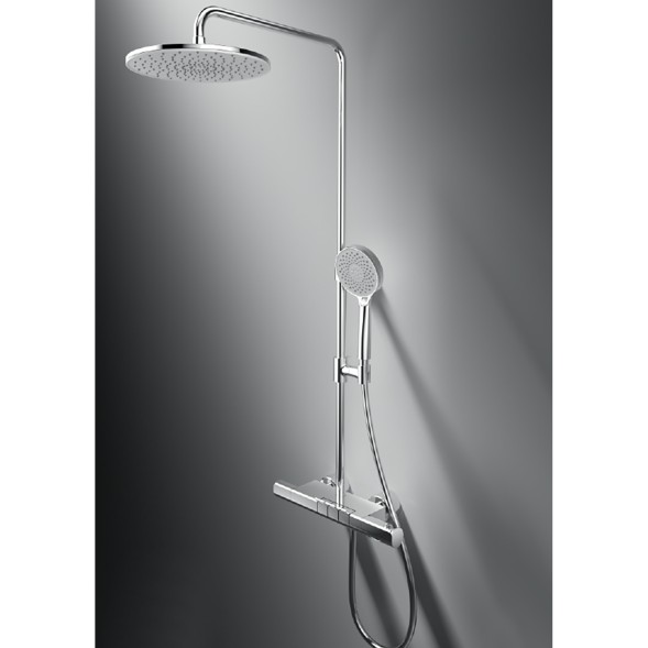 Душевая система Azario PIANO термостатический картридж, хром (AZ-678U87ZA8-1DA1K17A-JR3A50AC)