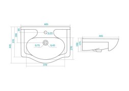 Раковина AQUATON Селигер 60, белая (1WH110268)