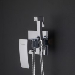 Смеситель с гигиеническим душем 35к G7207-1 GAPPO встраиваемый, ХРОМ - G7207-1 