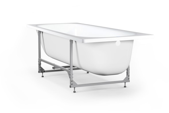 Ванна стальная 1,5*0,7*0,4 (ВИЗ) Донна Ванна &amp;quot;Белая Орхидея&amp;quot; цв.белый НА КАРКАСЕ (КР-01503) - DV-57901/DV-59901 