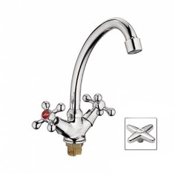 Смеситель для кухни 1/2 кер L5920 Ledeme с лат.гайкой, латунь - L5920 