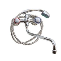 Смеситель для ванны и раковины 1/2 кер T.MARKT 08-2003 Восьмерка ШАР ПЕРЕКЛ - 08-2003