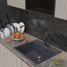 Мойка ML-GM15 КОМФОРТ антрацит (343), 560*500*180мм - 00-00009358 