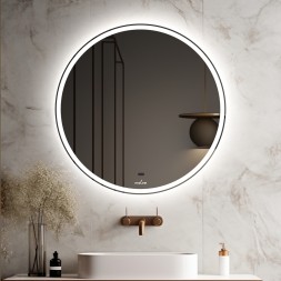 Зеркало MIXLINE "Анита-2" 600*600 (ШВ) бесконтактный сенсор, светодиодная подсветка+подогрев - MLZ.Ani.6-6.1.2.3