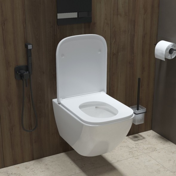 Унитаз подвесной безободковый IDDIS TORRDSEi25 &amp;quot;Torr&amp;quot; безободковый, сиденье дюропласт, микролифт - TORRDSEi25 