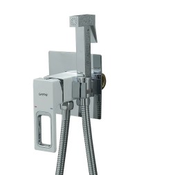 Смеситель с гигиеническим душем 35к G7217-8 GAPPO встраиваемый, БЕЛЫЙ-ХРОМ - G7217-8 