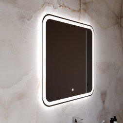 Зеркало MIXLINE "Стив-Лайт" 700*685 (ШВ) сенсорный выключатель, светодиодная подсветка - MLZ.Stiv-layt.7-6.1.2