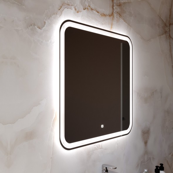 Зеркало MIXLINE &amp;quot;Стив-Лайт&amp;quot; 700*685 (ШВ) сенсорный выключатель, светодиодная подсветка - MLZ.Stiv-layt.7-6.1.2 