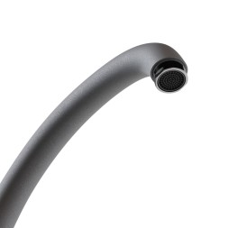 Смеситель для кухни 40к MIXLINE ML-GS01 (342) графит высок. излив - 00-00001748