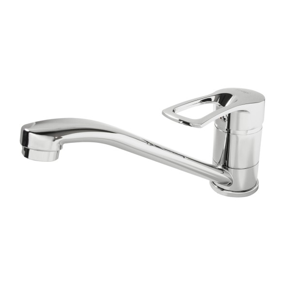 Смеситель для кухни 40к F49701-B FRAP (дли. плоск. пов. излив, п/гайку, хром, силумин) - F49701-B 