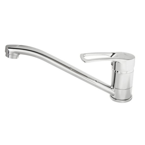 Смеситель для кухни 40к F49701-B FRAP (дли. плоск. пов. излив, п/гайку, хром, силумин) - F49701-B 