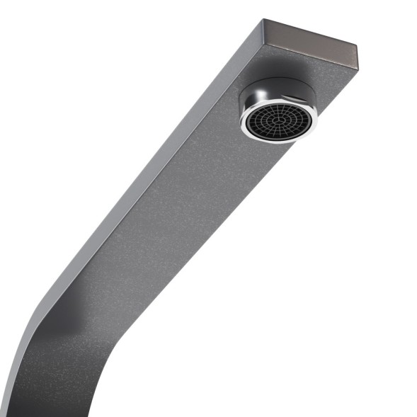 Смеситель для кухни 35к MIXLINE ML-GS14 (342) графит высок. излив - ML-GS14 (342) 