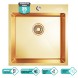 Мойка настол.монтаж 50х50 (3,0) вып 3 1/2  MIXLINE PRO 20см с сифоном (золото) - 550548 