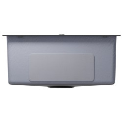 Мойка настол.монтаж 53х43 (3,0) вып 3 1/2  MIXLINE PRO 22см с сифоном (черный графит НАНО декор) - 552935