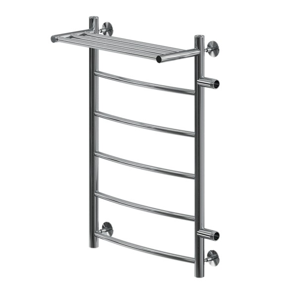 Полотенцесушитель MIXLINE CAPELLA  80х50х50 (1&amp;#039;&amp;#039; НР, 5 перекладин + ПОЛКА, правое подкл) водяной - ML-556272 