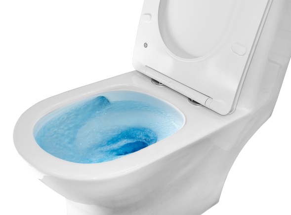 Унитаз-моноблок AZARIO Terni 670x350x760 слив &amp;quot;Торнадо&amp;quot;, быстросъемное сиденье микролифт (AZ-8618T)