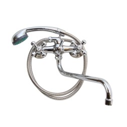 Смеситель для ванны и раковины 1/2 кер T.MARKT 08-2010 Крест ШАР ПЕРЕКЛ - 08-2010