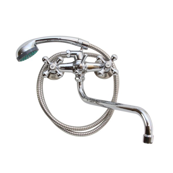 Смеситель для ванны и раковины 1/2 кер T.MARKT 08-2010 Крест ШАР ПЕРЕКЛ - 08-2010 