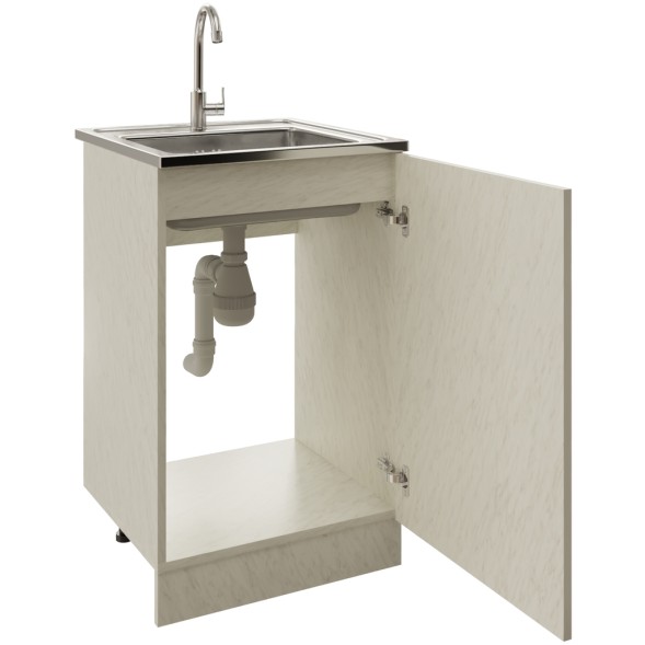 Тумба 50 ЛДСП белый мрамор - 310613 