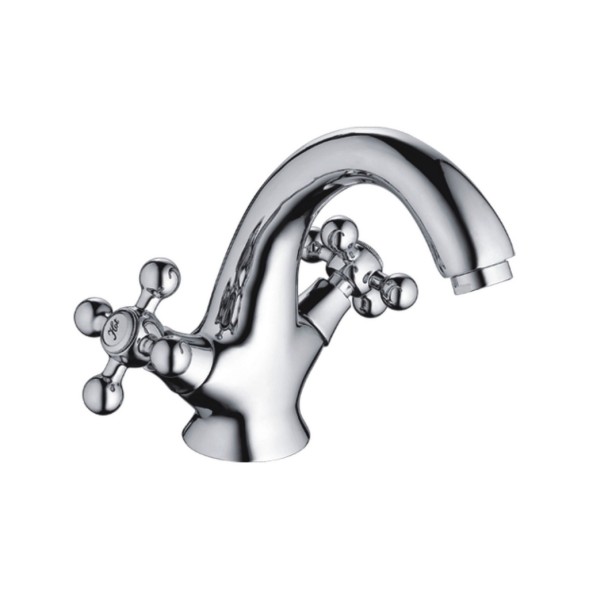 Смеситель для раковины 1/2 кер CN1019 CRON литой, ХРОМ - CN1019 