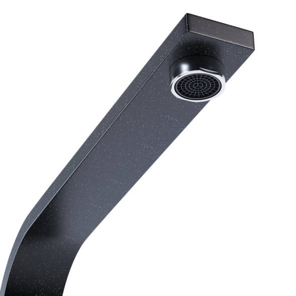 Смеситель для кухни 35к MIXLINE ML-GS14 (343) антрацит высок. излив - ML-GS14 (343) 