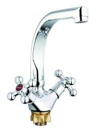 Смеситель для кухни 1/2 кер Glauf QTZ4-D856 КРЕСТ п/гайку - QTZ4-D856 