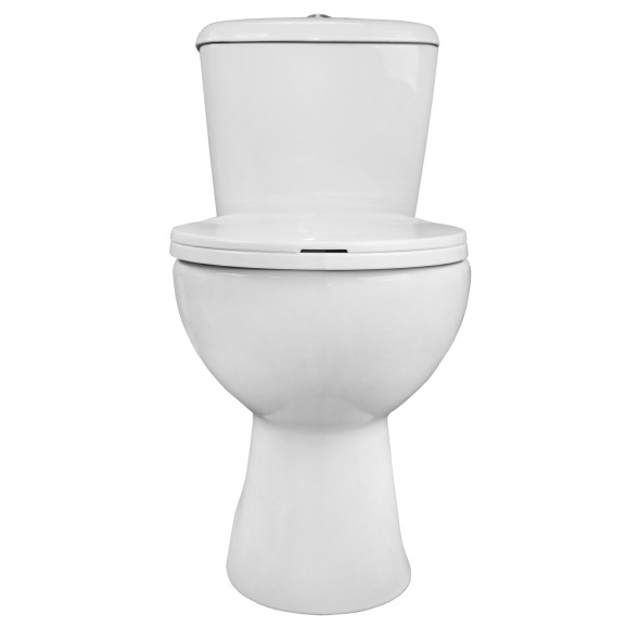 Унитаз напольный Loranto Lino 370х670х720 с сиденьем микролифт (soft close) полипропилен, белый (CS-CT8812)