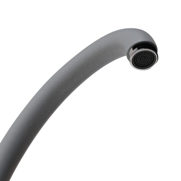 Смеситель для кухни 35к MIXLINE ML-GS02 (342) графит высок. излив - 00-00001896 