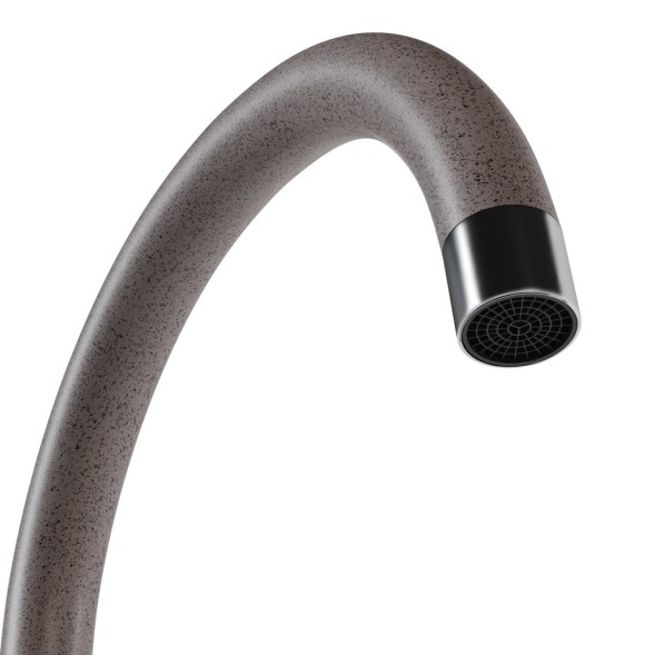 Смеситель для кухни 35к MIXLINE ML-GS15 (302) песочный высок. излив - ML-GS15 (302) 