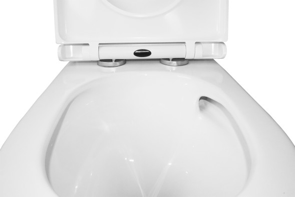 Унитаз-моноблок Azario Scala 360х690х790 безободковый, слив &amp;quot;Торнадо&amp;quot;, с быстросъемным сиденьем  микролифт (AZ-8101)